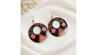 Special Offer Painting Wood Earrings Handmade